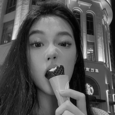 微信黑白头像专用女真人