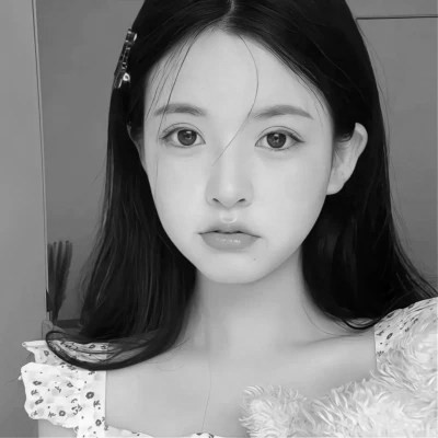 微信高清女黑白头像真人