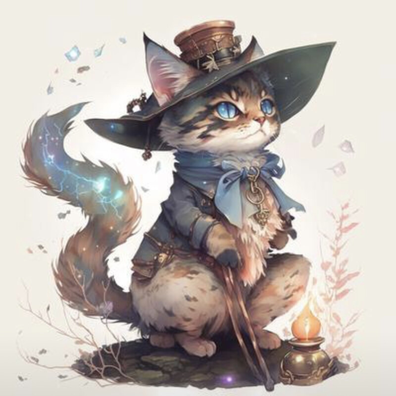 超酷魔法猫头像图片