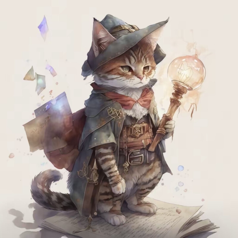 超酷魔法猫头像图片