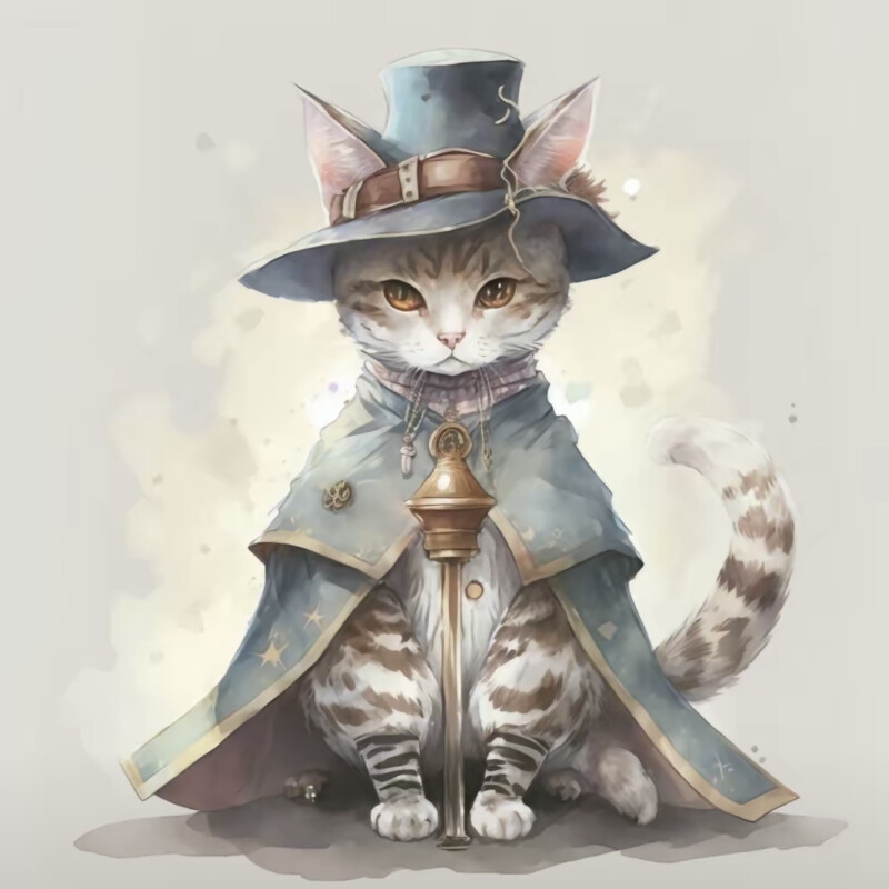 超酷魔法猫头像图片