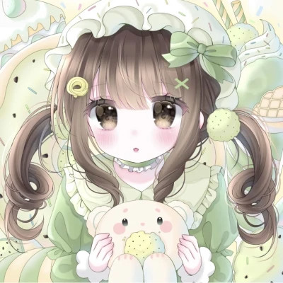 甜美少女可爱萌头像动漫