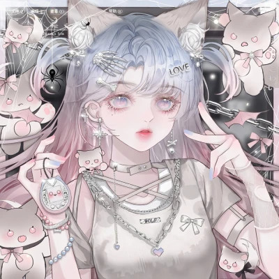 甜美少女可爱萌头像动漫