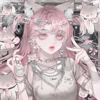 甜美少女可爱萌头像动漫