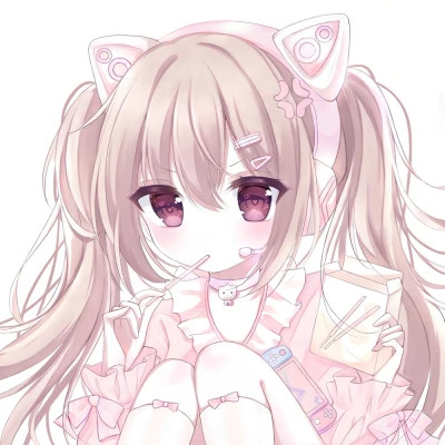 甜美少女可爱萌头像动漫