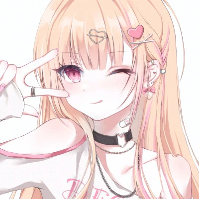 甜美少女可爱萌头像动漫