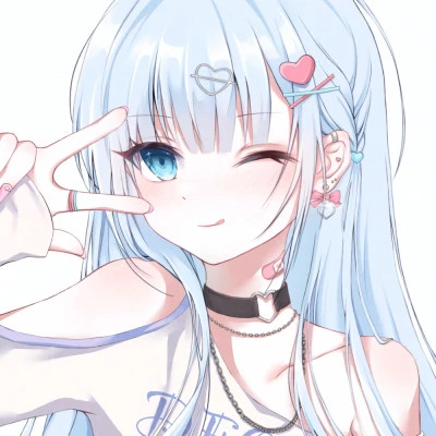 甜美少女可爱萌头像动漫