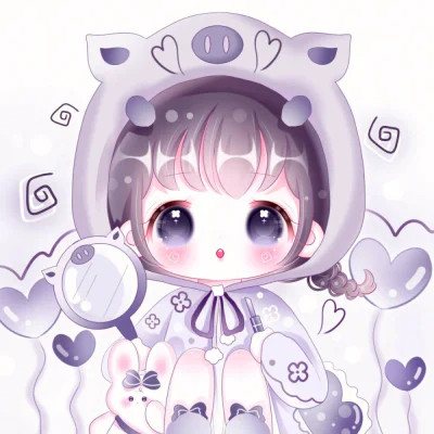 甜美少女可爱萌头像动漫