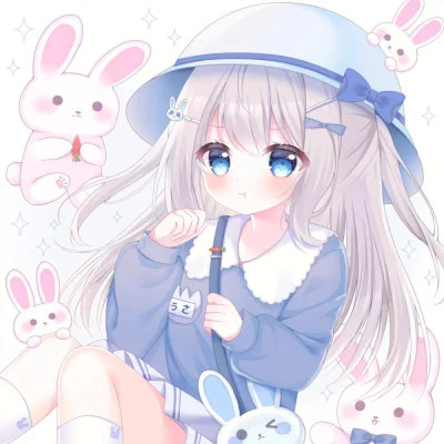 甜美少女可爱萌头像动漫
