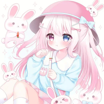 甜美少女可爱萌头像动漫
