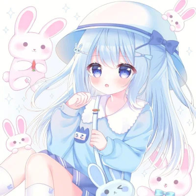 甜美少女可爱萌头像动漫
