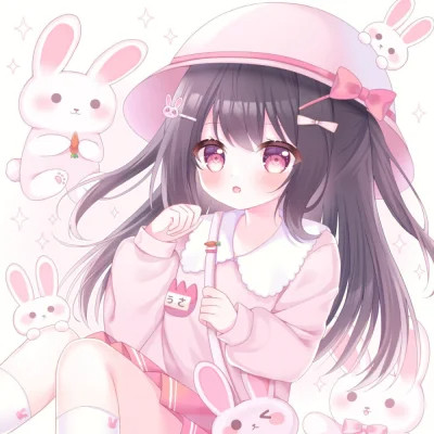 甜美少女可爱萌头像动漫
