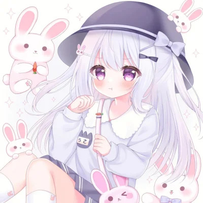甜美少女可爱萌头像动漫