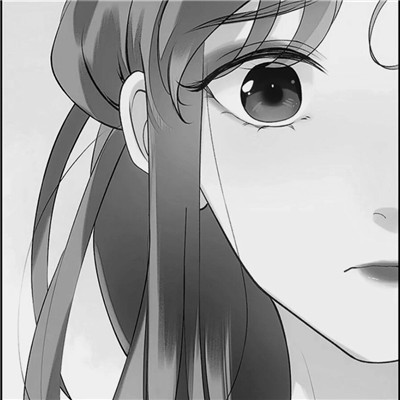 黑白古风动漫头像女