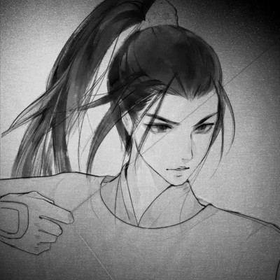 166张黑白古风优质动漫男生头像图片