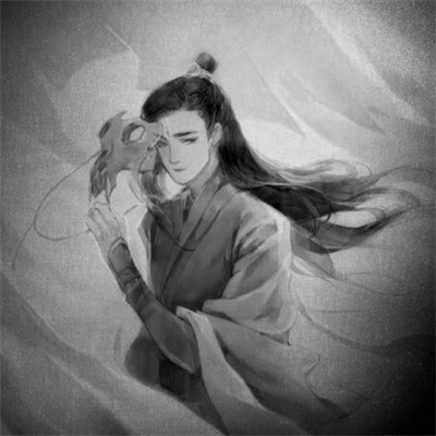 166张黑白古风优质动漫男生头像图片