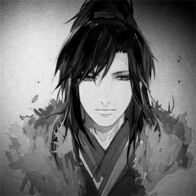 166张黑白古风优质动漫男生头像图片