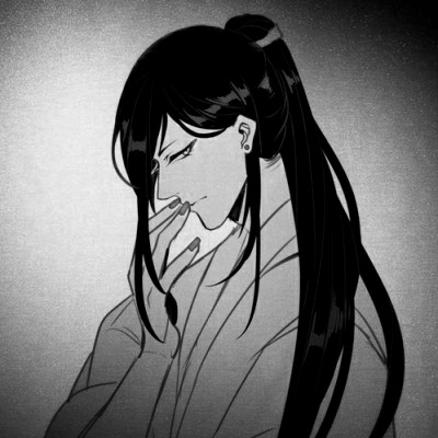 166张黑白古风优质动漫男生头像图片