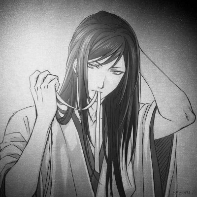 166张黑白古风优质动漫男生头像图片