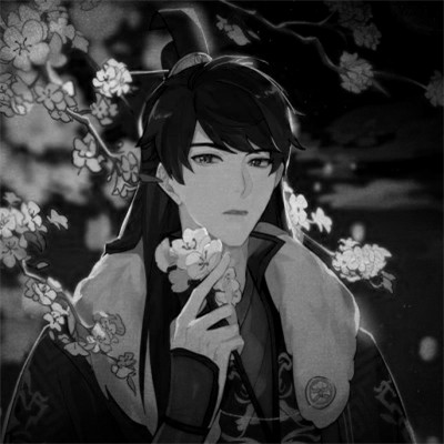 166张黑白古风优质动漫男生头像图片