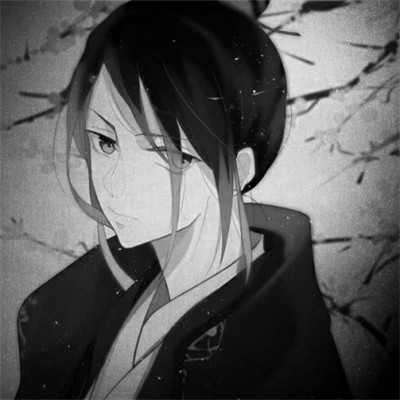 166张黑白古风优质动漫男生头像图片