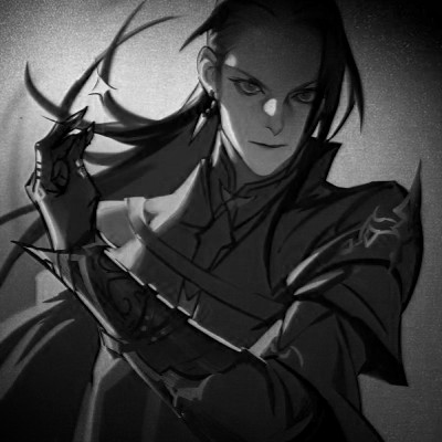 166张黑白古风优质动漫男生头像图片