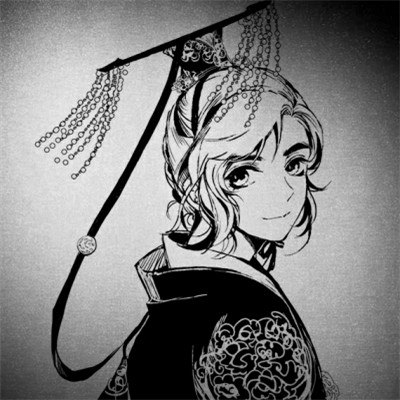 166张黑白古风优质动漫男生头像图片