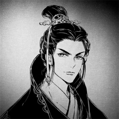 166张黑白古风优质动漫男生头像图片
