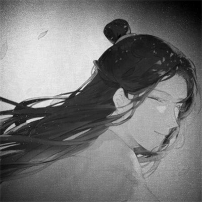 166张黑白古风优质动漫男生头像图片