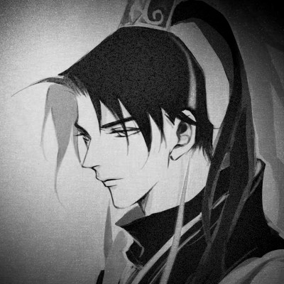 166张黑白古风优质动漫男生头像图片