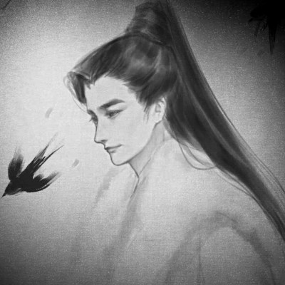166张黑白古风优质动漫男生头像图片