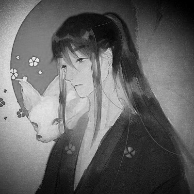 166张黑白古风优质动漫男生头像图片