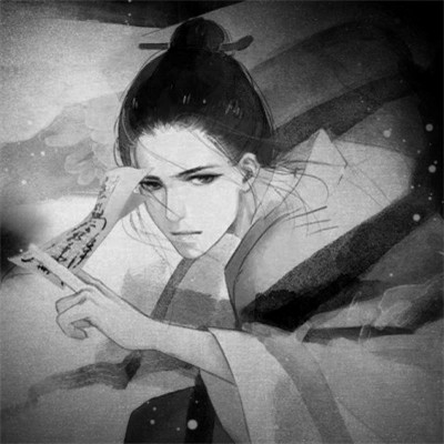 166张黑白古风优质动漫男生头像图片
