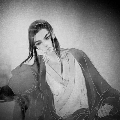 166张黑白古风优质动漫男生头像图片