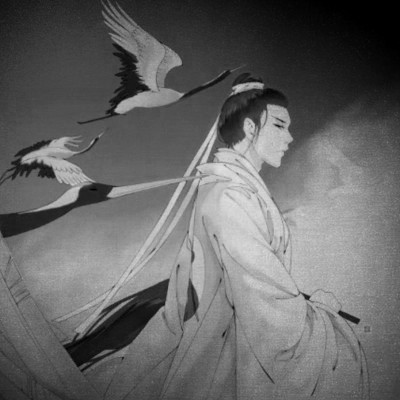 166张黑白古风优质动漫男生头像图片