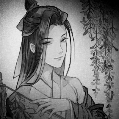 166张黑白古风优质动漫男生头像图片