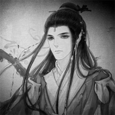 166张黑白古风优质动漫男生头像图片
