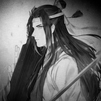 166张黑白古风优质动漫男生头像图片