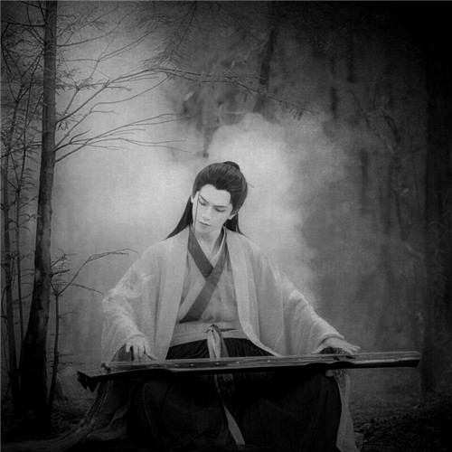 黑白古风男生头像真人