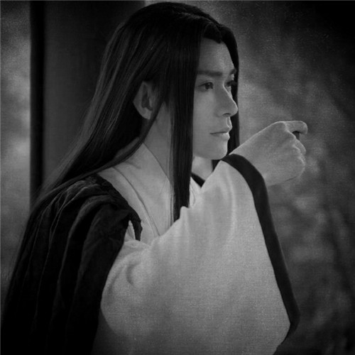黑白古风男生头像真人