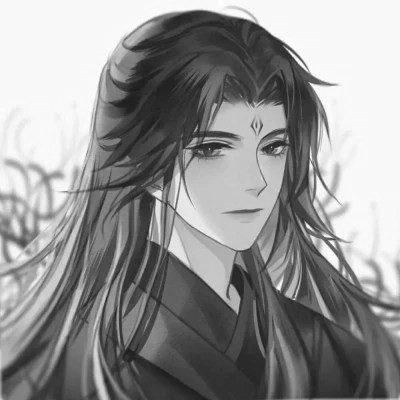 黑白好看的古风男头图片