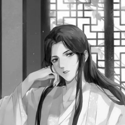黑白好看的古风男头图片