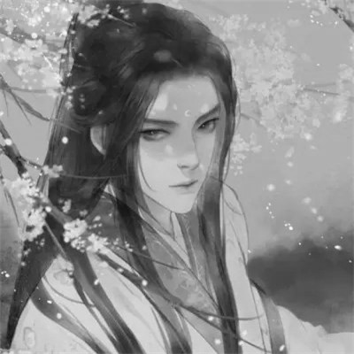 黑白好看的古风男头图片