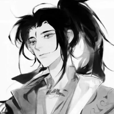 黑白好看的古风男头图片