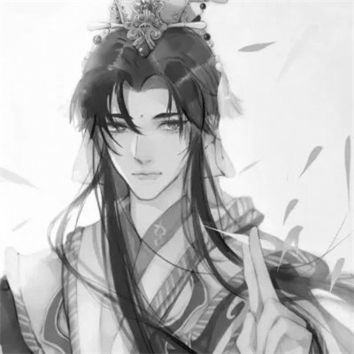 古风黑白男头动漫武侠