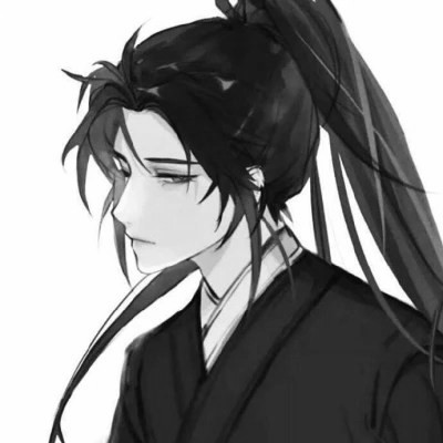古风黑白男头动漫武侠