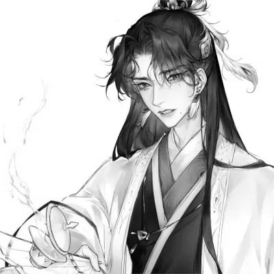 古风黑白男头动漫武侠