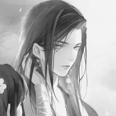 古风黑白男头动漫武侠