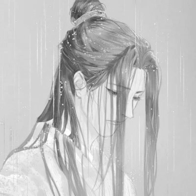 古风黑白男头动漫武侠