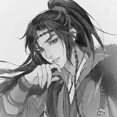 古风黑白男头动漫武侠